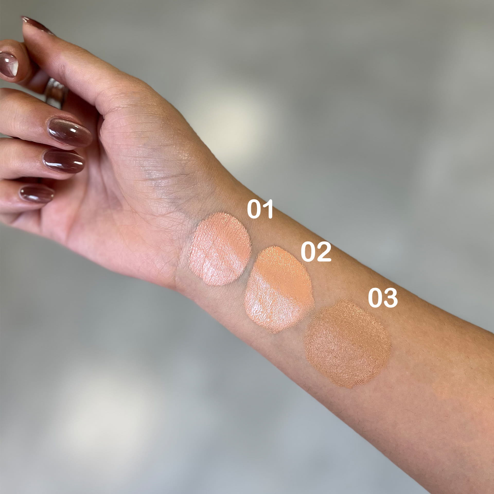 کانسیلر نیکس ژل | concealer | تست رنگ | تستر
